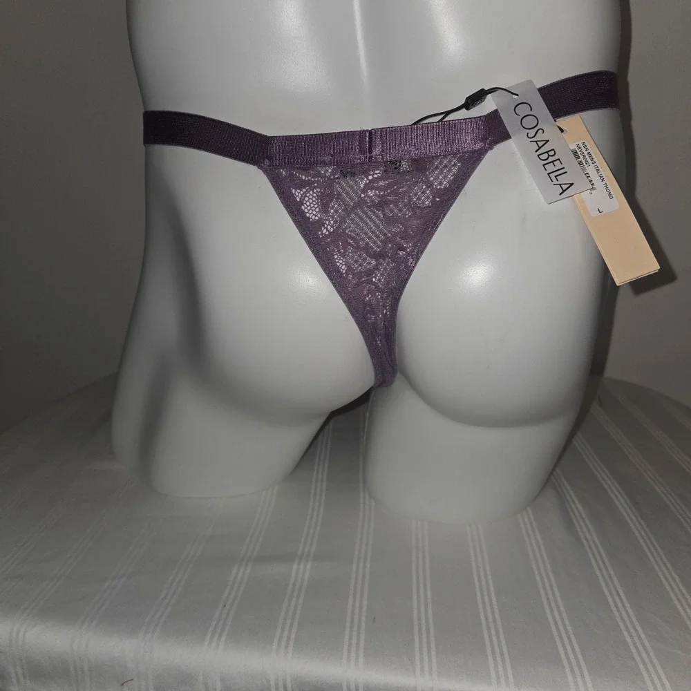 Cosabella Exclusive Italian Stretch Lace Thong Mid-Rise Men's Underwear